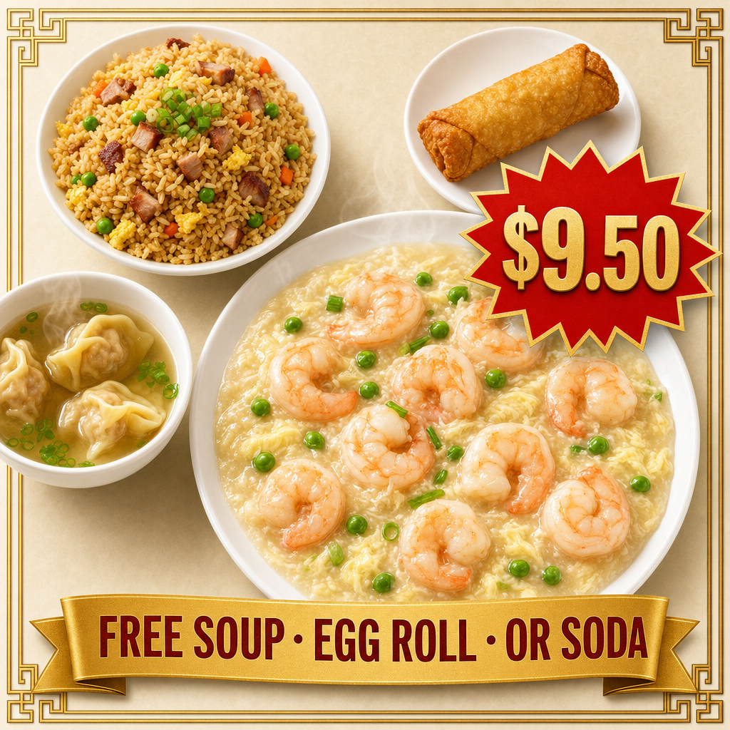 Shrimp with Lobster Sauce Combo — Grand Wok Brooklyn