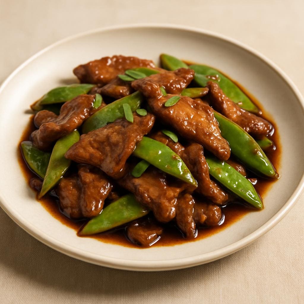 Beef w. Snow Peas — Grand Wok Brooklyn