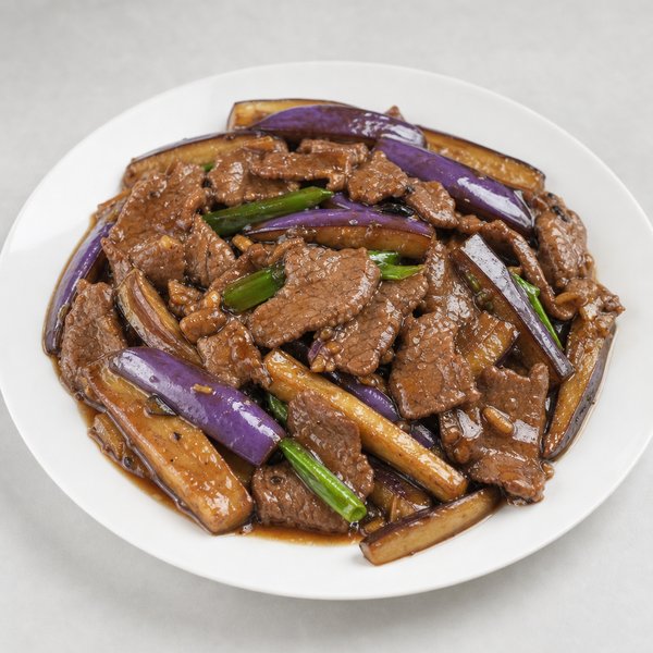 Beef w. Eggplant — Grand Wok Brooklyn