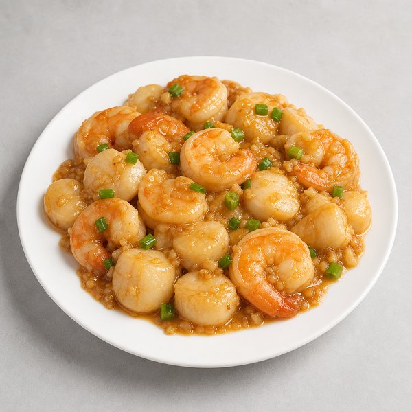 Shrimp & Scallop w. Garlic Sauce — Grand Wok Brooklyn
