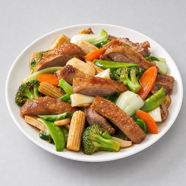 Crispy Duck w. Mixed Vegs — Grand Wok Brooklyn