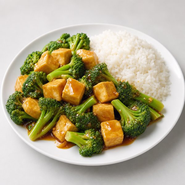 Steamed Broccoli w. Tofu — Grand Wok Brooklyn
