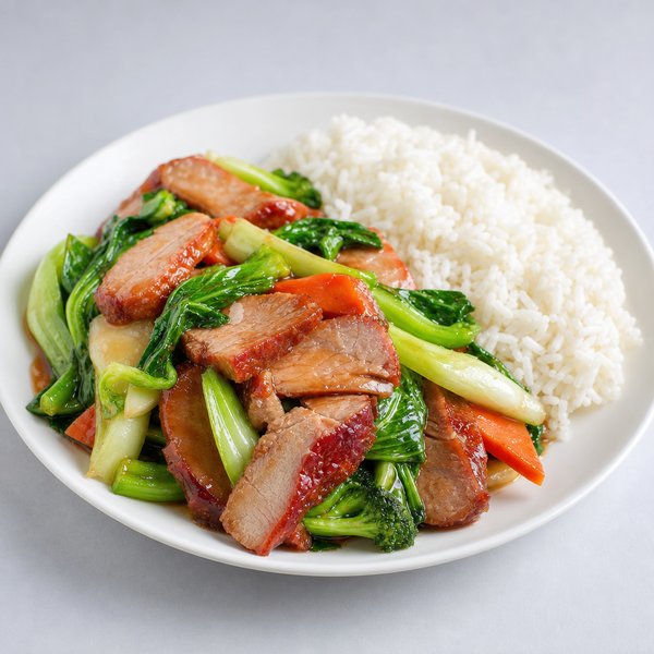 Roast Pork w. Chinese Veg