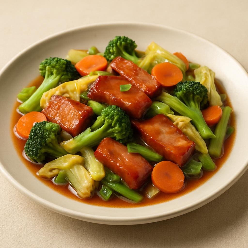 Roast Pork w. Chinese Veg — Grand Wok Brooklyn