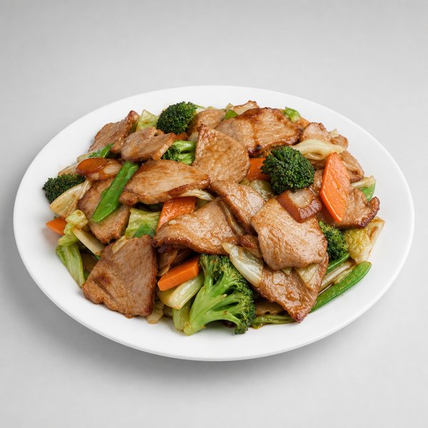 Roast Pork w. Mixed Veg. — Grand Wok Brooklyn