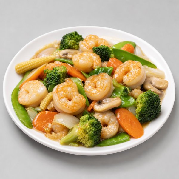 Shrimp w. Mixed Vegetable — Grand Wok Brooklyn