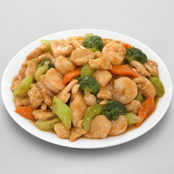 Shrimp & Chicken w. Garlic Sauce — Grand Wok Brooklyn